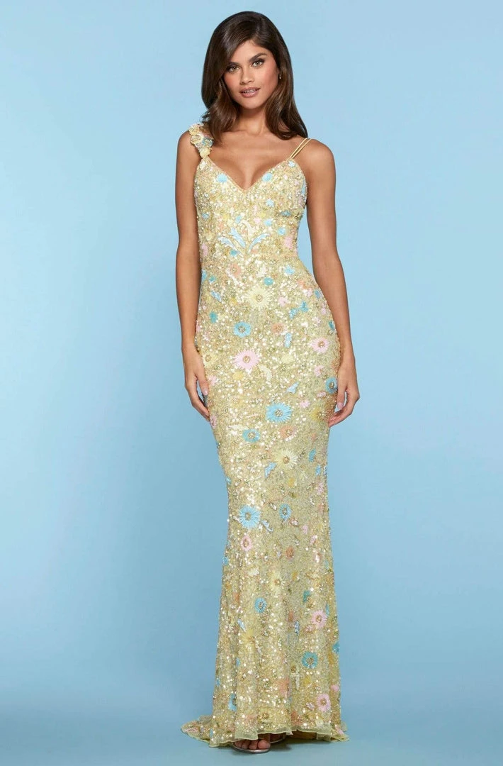Sherri Hill - 53558 Beaded V-Neck Long Dress 11 Sherri Hill - 53558 Beaded V-Neck Long Dress