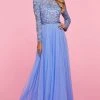 Sherri Hill - 53560 Long Sleeve Beaded A-Line Dress
