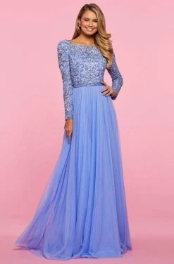 Sherri Hill - 53560 Long Sleeve Beaded A-Line Dress
