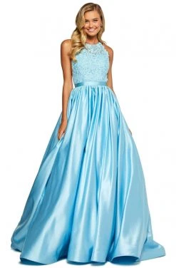 Sherri Hill - 53573 High Jewel Neckline Beaded A-Line Dress