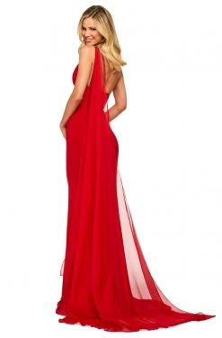 Sherri Hill - 53576 Long One Shoulder High Slit Dress