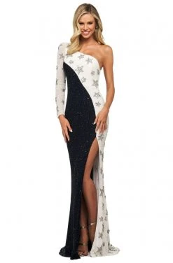Sherri Hill - 53591 Long One Shoulder Sheath Dress