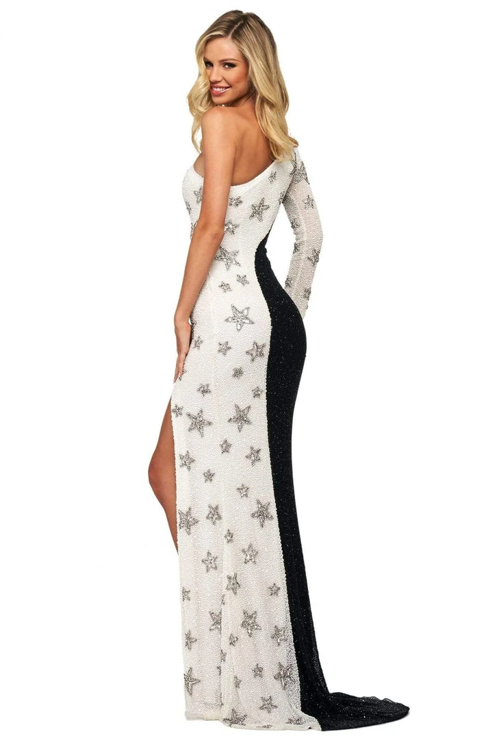 Sherri Hill - 53591 Long One Shoulder Sheath Dress 4 Sherri Hill - 53591 Long One Shoulder Sheath Dress