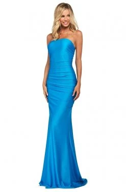 Sherri Hill - 53596 Long Strapless Ruched Jersey Dress