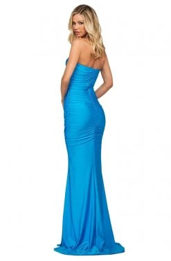 Sherri Hill - 53596 Long Strapless Ruched Jersey Dress