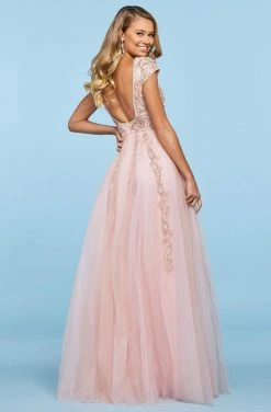 Sherri Hill - 53623 Square Neck Long A-Line Dress
