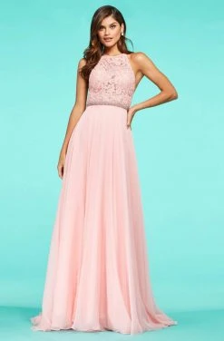 Sherri Hill - 53626 Halter A-Line Long Dress