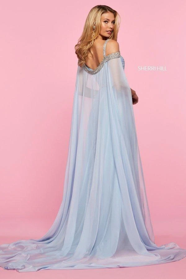 Sherri Hill - 53630 Ruched Beaded Chiffon A-line Dress 9 Sherri Hill - 53630 Ruched Beaded Chiffon A-line Dress