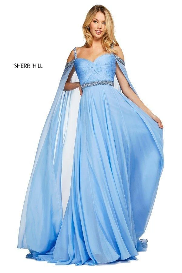 Sherri Hill - 53630 Ruched Beaded Chiffon A-line Dress 13 Sherri Hill - 53630 Ruched Beaded Chiffon A-line Dress