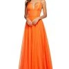 Sherri Hill - 53634 Plunging V-Neck A-Line Chiffon Dress 1 Sherri Hill - 53634 Plunging V-Neck A-Line Chiffon Dress