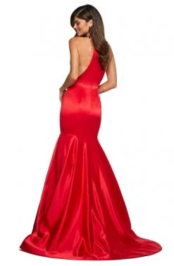 Sherri Hill - 53635 Halter Neck Fitted Mermaid Dress