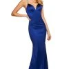 Sherri Hill - 53647 Metal-Accented Crisscross Open Back Fitted Dress