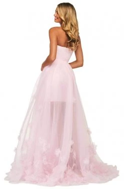 Sherri Hill - 53707 Strapless Applique A-Line Dress