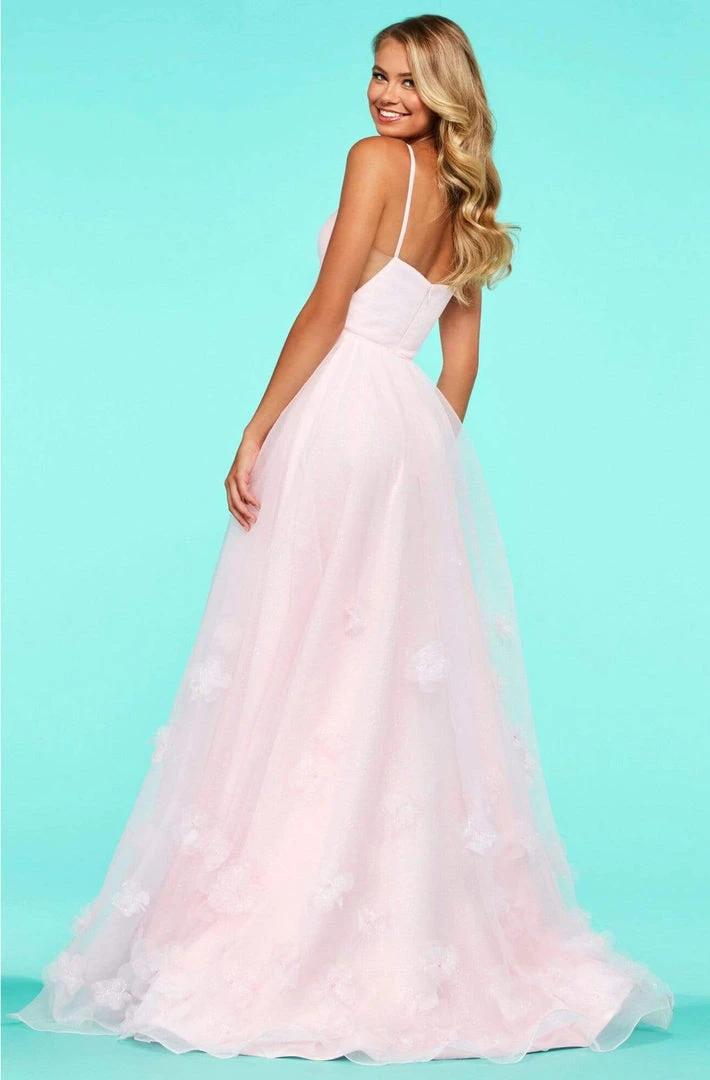 Sherri Hill - 53708 Scoop Applique A-Line Dress 4 Sherri Hill - 53708 Scoop Applique A-Line Dress