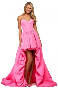 Sherri Hill - 53719 Sweetheart Bustier High-Low A-Line Dress