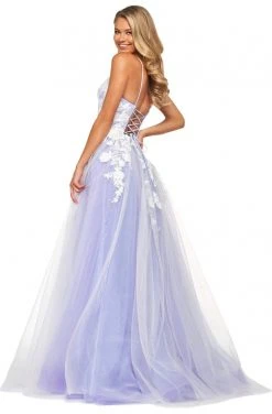 Sherri Hill - 53730 Plunging V-Neck A Line Dress