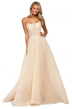 Sherri Hill - 53731 Corset Strapless A-Line Dress