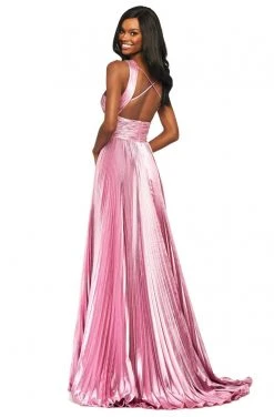 Sherri Hill - 53762 Halter Satin A-Line Evening Dress 9 Sherri Hill - 53762 Halter Satin A-Line Evening Dress
