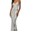Sherri Hill - 53795 Sequins Beaded V-Neck Evening Dress 1 Sherri Hill - 53795 Sequins Beaded V-Neck Evening Dress