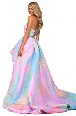 Sherri Hill - 53821 High Low Strapless Ballgown Dress