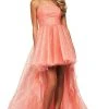 Sherri Hill - 53825 Tulle A Line High Low Dress 2 Sherri Hill - 53825 Tulle A Line High Low Dress