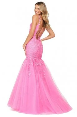 Sherri Hill - 53826 Scoop Neckline Applique Mermaid Dress 11 Sherri Hill - 53826 Scoop Neckline Applique Mermaid Dress