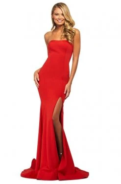 Sherri Hill - 53877 Sexy Back Strapless Trumpet Dress