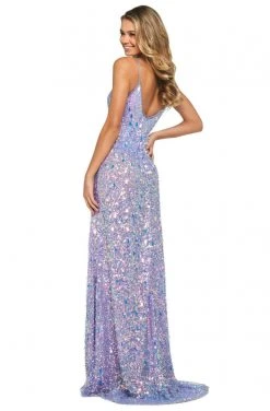 Sherri Hill - 53893 V-Neck Sequins Sheath Dress