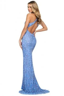 Sherri Hill - 53897 Neckline Sequins Sheath Dress 5 Sherri Hill - 53897 Neckline Sequins Sheath Dress