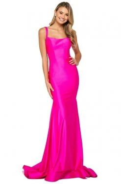 Sherri Hill - 53906 Scoop Neck Jersey Trumpet Dress