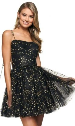 Sherri Hill - 53972 Star Charmed Print A-Line Short Dress