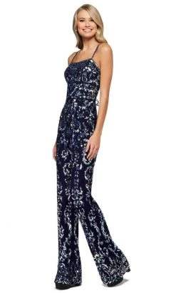 Sherri Hill - 54055 Sleeveless Sequin Jumpsuit