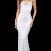 Sherri Hill - 54119 Scoop Back Contrast Beaded Sheath Gown