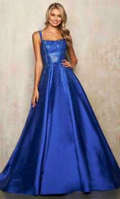 Sherri Hill - 54154 Sleeveless Rhinestone-Strewn Ballgown