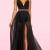 Sherri Hill - 54238 Jeweled Romper High Slit Overskirt Gown 2 Sherri Hill - 54238 Jeweled Romper High Slit Overskirt Gown