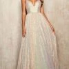 Sherri Hill - 54261 Sequined Deep V Neck Ballgown