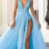 Sherri Hill - 54791 Plunging V-Neck Beaded Ball Gown 2 Sherri Hill - 54791 Plunging V-Neck Beaded Ball Gown
