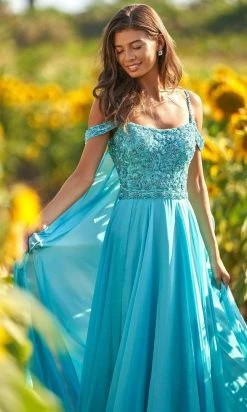 Sherri Hill - 54905 Draped Off Shoulder Dress