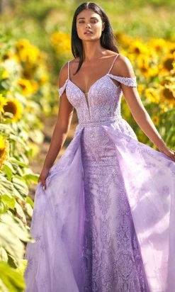 Sherri Hill - 54935 Dreamy Glittered Overskirt Gown 9 Sherri Hill - 54935 Dreamy Glittered Overskirt Gown