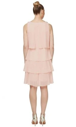 SLNY - Sleeveless Tulip Tiered Chiffon Dress 1140441