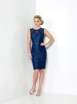 Social Occasions By Mon Cheri Social Occasions - 215803 Two-Piece Lace Illusion Jewel Neck Dress 8 Social Occasions By Mon Cheri Social Occasions - 215803 Two-Piece Lace Illusion Jewel Neck Dress