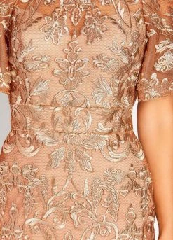 Social Occasions By Mon Cheri - Embroidered Jewel Dress 119835 - 1pc Caramel In Size 12 Available 7 Social Occasions By Mon Cheri - Embroidered Jewel Dress 119835 - 1pc Caramel In Size 12 Available