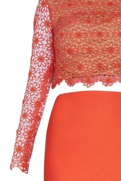 Tarik Ediz - Floral Long Sleeve Gown 92535 Long Dresses 16 Tarik Ediz - Floral Long Sleeve Gown 92535 Long Dresses