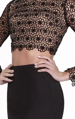 Tarik Ediz - Floral Long Sleeve Gown 92535 Long Dresses 13 Tarik Ediz - Floral Long Sleeve Gown 92535 Long Dresses